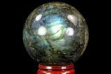 Flashy Labradorite Sphere - Great Color Play #71811-1